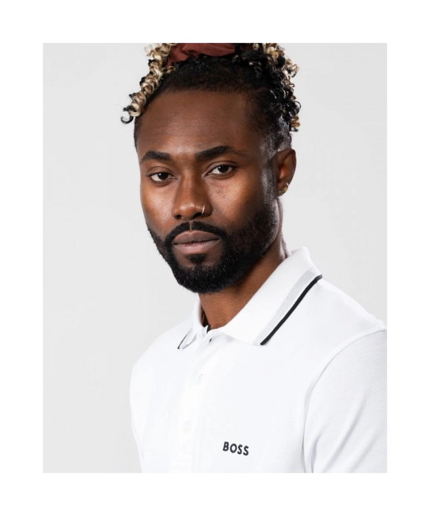 Hugo Boss Green Paddy Curved Mens Polo - White - Size 3XL